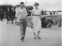 Picture of Maisie and gentleman friend prior to WW2